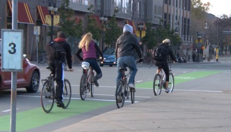A federal project funded 75 miles of new bike lanes in four communities, including Minneapolis. 