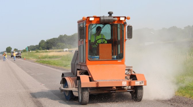 Chip sealing: not just for local roads anymore (video)