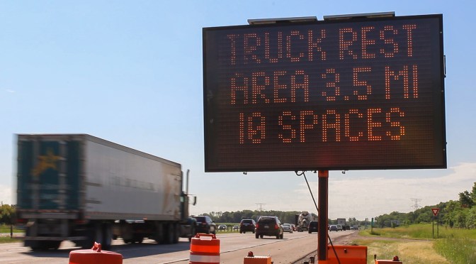 Parking availability system takes aim at truck driver fatigue