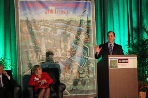 MnDOT Commissioner Charles Zelle, who ran a regional bus company before being appointed to MnDOT, said it was faster for him to bike to the conference than to take his car. 