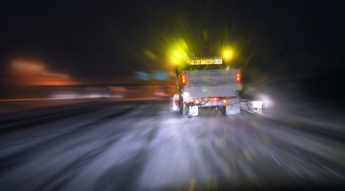 Driver-assist system helps keep plows on the road